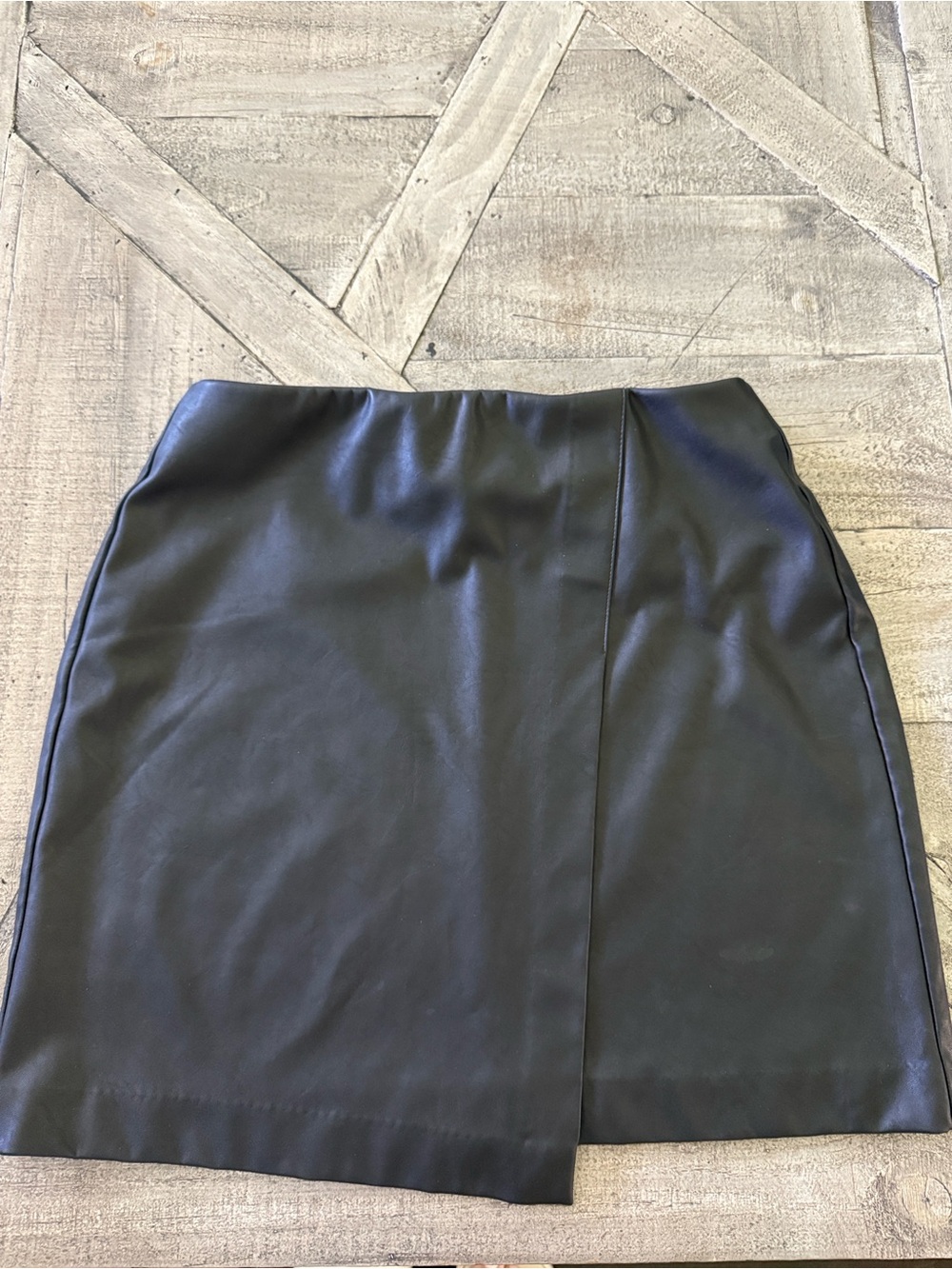 Bar lll Black Faux Leather Mini Skirt - Women